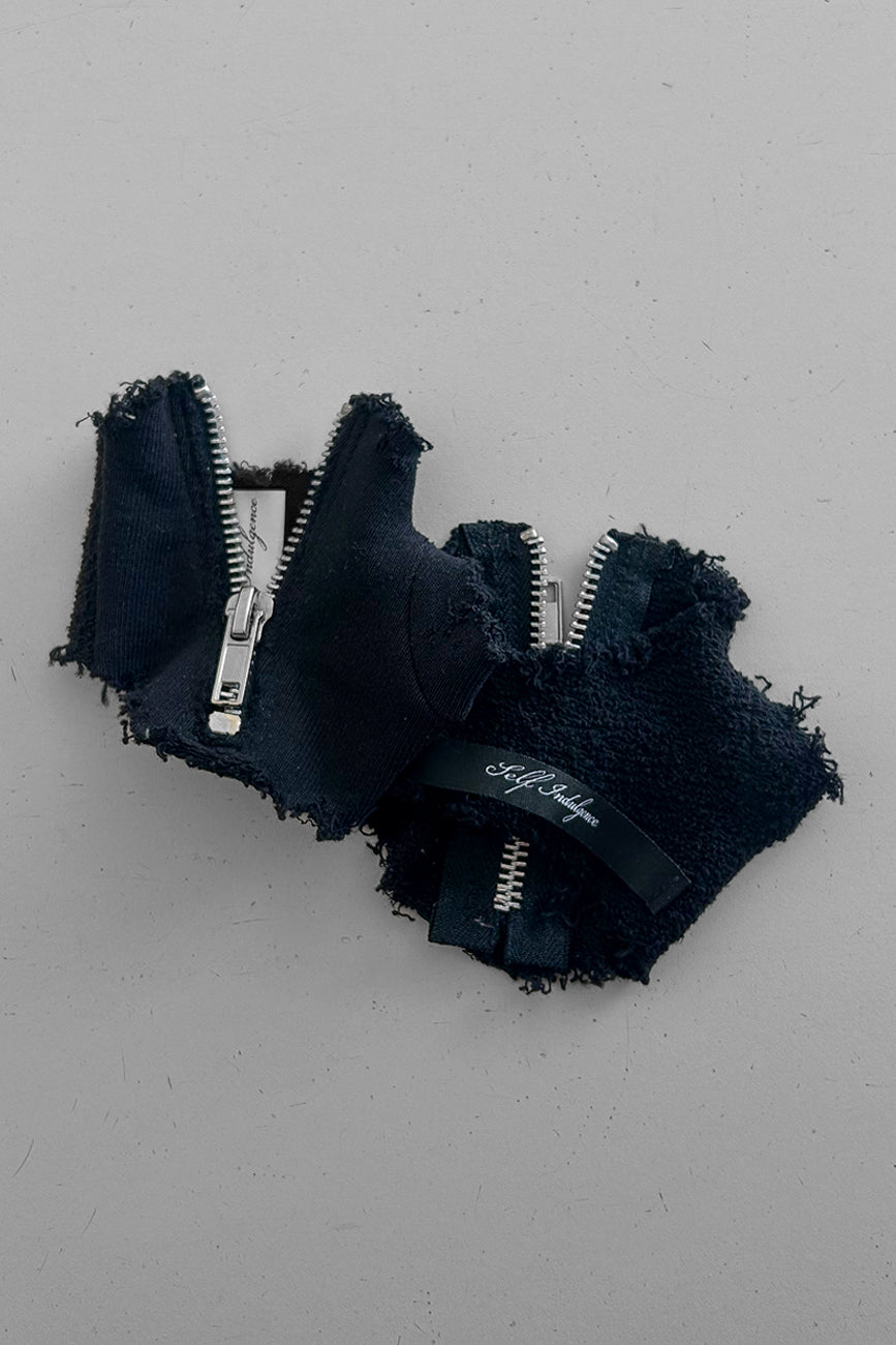 FRENCH TERRY ZIP-UP GLOVES